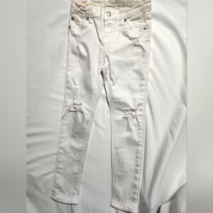 Seven for all man kind Girls Sz-6x White denim jeans